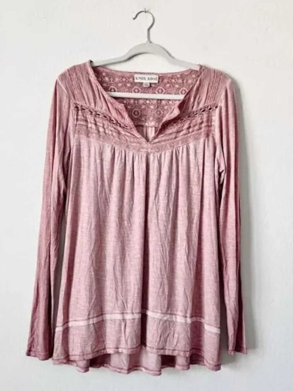 Knox Rose Lace Detail Long Sleeve Shirt